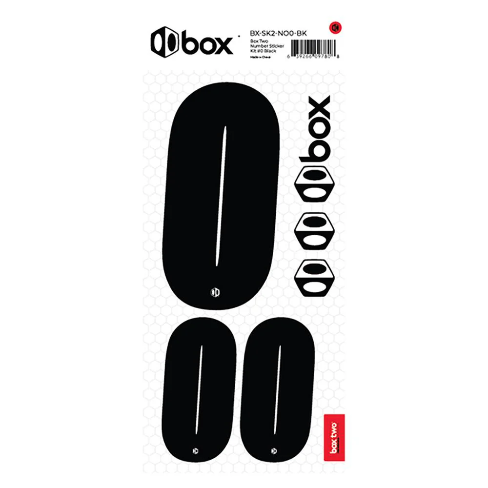 Box Two Number Sticker Kit - Black - Image 10